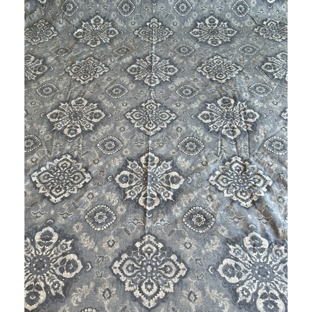 Pottery Barn Giovanna Medallion Blue Gray King/Cal. King Duvet +‎ 1 Sham